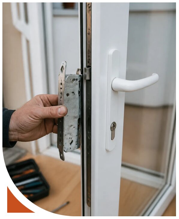 Ремонт замка пластиковой двери в Назрани от 2568 р. | Разлок-Нзр